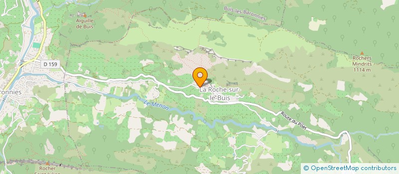 localisation de l'entreprise ATELIER MECANIQUE ASSOCIATIF  LA ROCHE-SUR-LE-BUIS