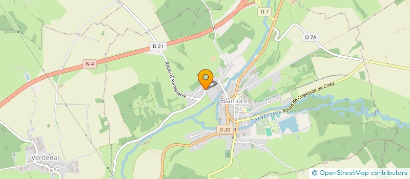 localisation de l'entreprise ATELIER MECANIQUE DE BLAMONT  BLAMONT