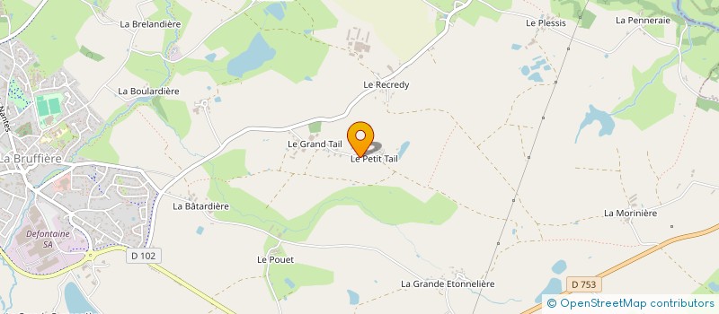 localisation de l'entreprise ATELIER MECANIQUE DE LA SEVRE à LA BRUFFIERE