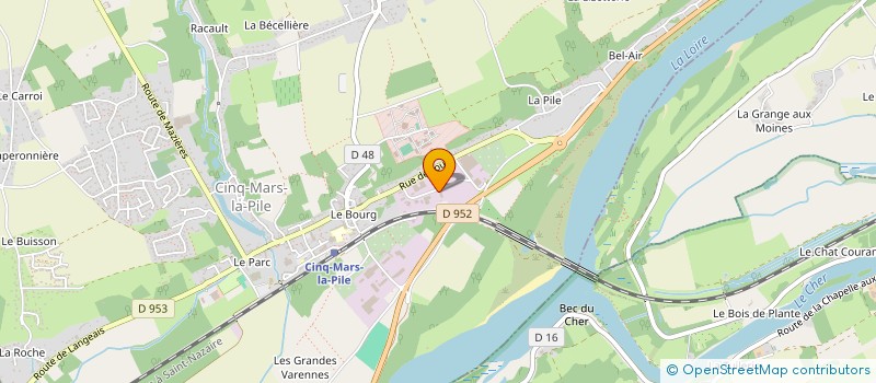 localisation de l'entreprise ATELIER MECANIQUE LANGEAISIEN  CINQ-MARS-LA-PILE