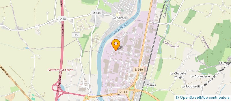 localisation de l'entreprise ATELIER MECANIQUE PRECISION  CHATELLERAULT