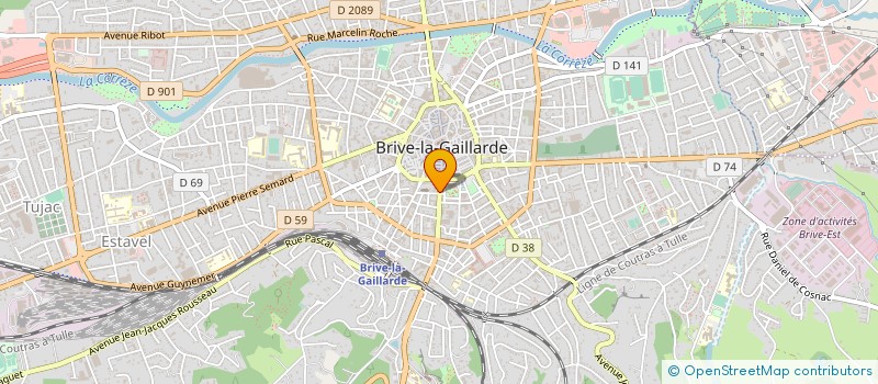 localisation de l'entreprise ATELIER MECANOGRAPHIQUE DU CENTRE à BRIVE-LA-GAILLARDE