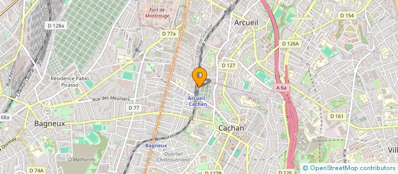 localisation de l'entreprise ATELIER MEDIA 93  CACHAN