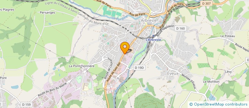 localisation de l'entreprise ATELIER MEDICIS  L'ARBRESLE