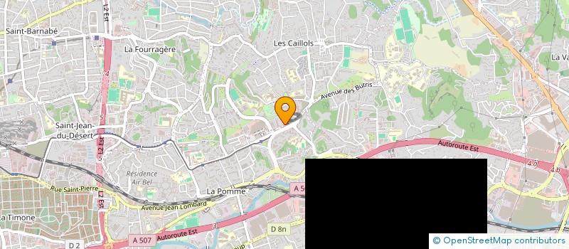 localisation de l'entreprise ATELIER MEDITERRANEEN DE L'ENVIRONNEMENT-MAISON DE L'ECOLOGIE URBAINE ET PRATIQUE à MARSEILLE