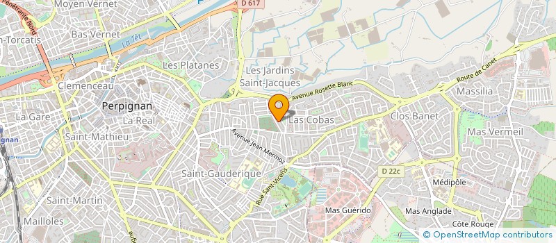 localisation de l'entreprise ATELIER MEDITERRANEEN SARL  PERPIGNAN