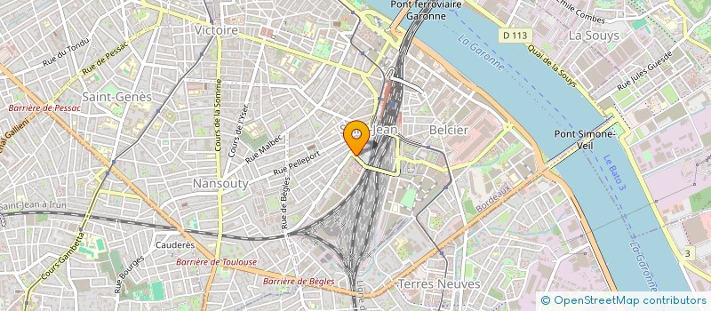 localisation de l'entreprise ATELIER MEGARON  BORDEAUX