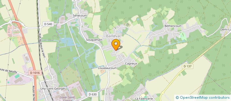 localisation de l'entreprise ATELIER MEMOIRE DE BAILLEVAL  BAILLEVAL