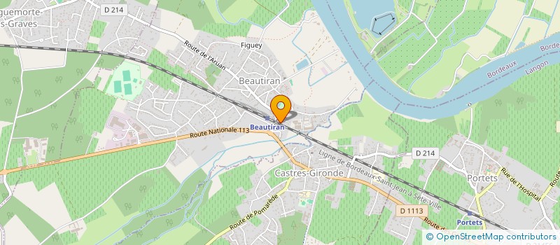 localisation de l'entreprise ATELIER MENUISERIE DU SUD-OUEST  BEAUTIRAN