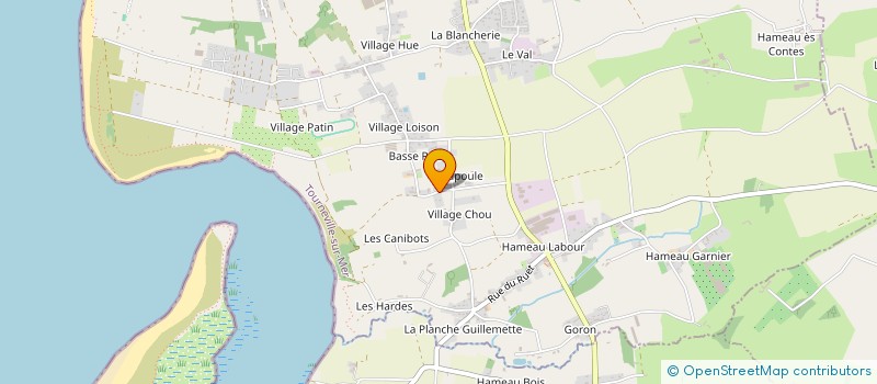 localisation de l'entreprise ATELIER MENUISERIE INDUSTRIELLE NORMAND à TOURNEVILLE-SUR-MER