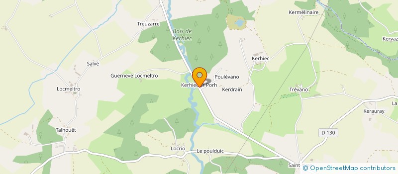 localisation de l'entreprise ATELIER MENUISERIE PEURON à PLUMELIAU-BIEUZY