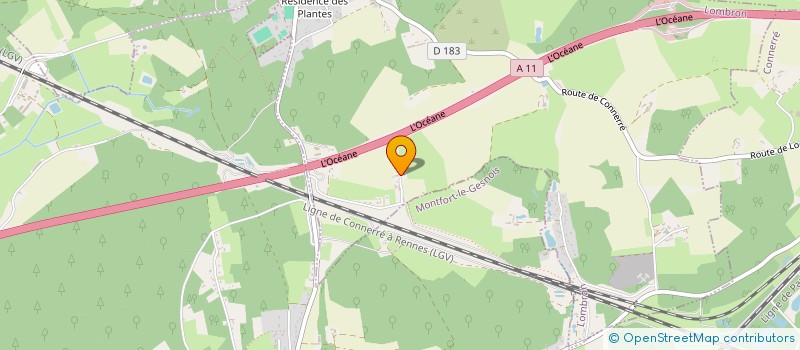 localisation de l'entreprise ATELIER METALLERIE CAILLETEAU  LOMBRON