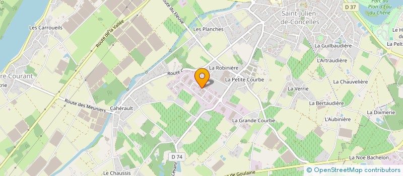 localisation de l'entreprise ATELIER METALLURGIQUE CONCELLOIS  SAINT-JULIEN-DE-CONCELLES