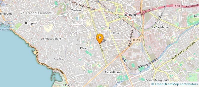 localisation de l'entreprise ATELIER METRICS à MARSEILLE