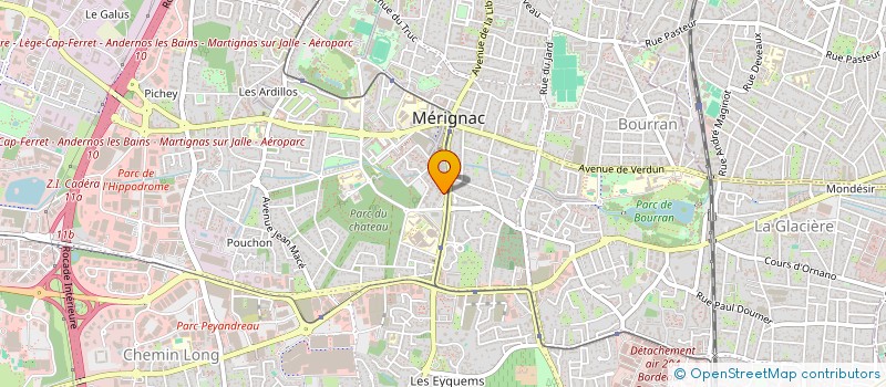 localisation de l'entreprise ATELIER MICHAEL LOZACH  MERIGNAC