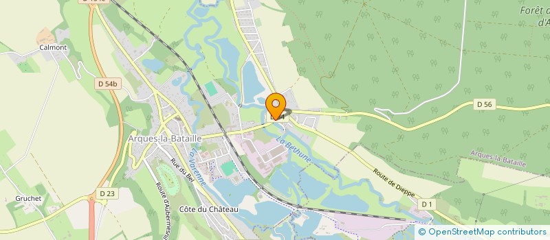 localisation de l'entreprise ATELIER MK CREMERIE à ARQUES-LA-BATAILLE