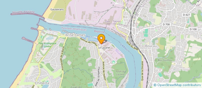 localisation de l'entreprise ATELIER MLF à ANGLET