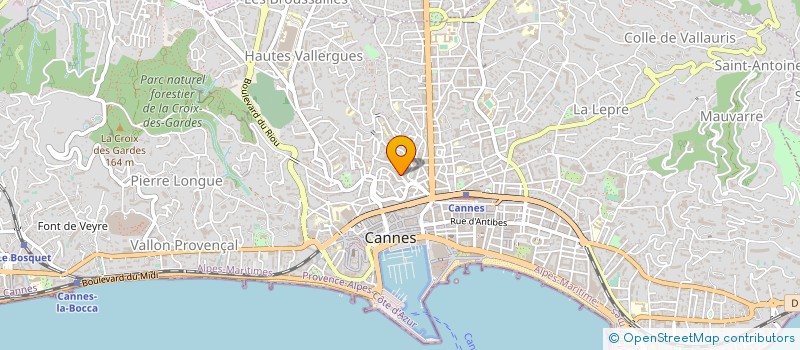 localisation de l'entreprise ATELIER MODERNE ELECTROL DECOR à CANNES