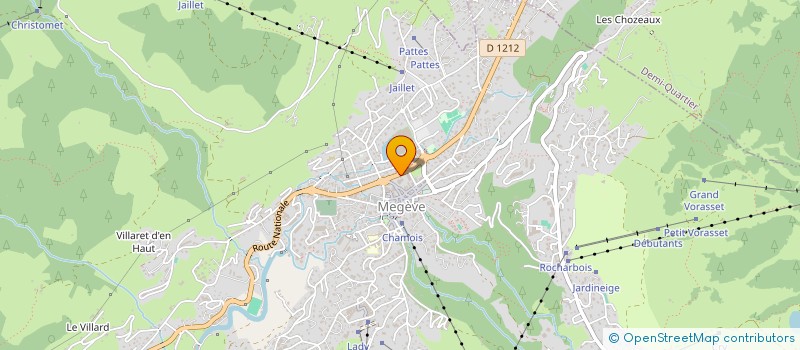 localisation de l'entreprise ATELIER MONTAGNE  MEGEVE