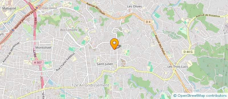 localisation de l'entreprise ATELIER MONTAIGNE CONSTRUCTION  MARSEILLE