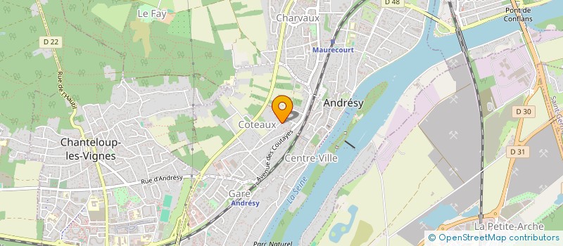 localisation de l'entreprise ATELIER MONUMENTUM  ANDRESY