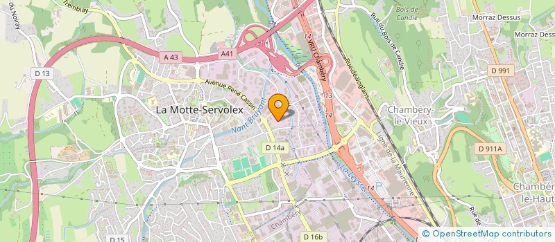 localisation de l'entreprise ATELIER MOTTERAIN  LA MOTTE-SERVOLEX