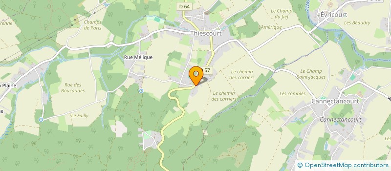 localisation de l'entreprise ATELIER MR NICOLAS  THIESCOURT