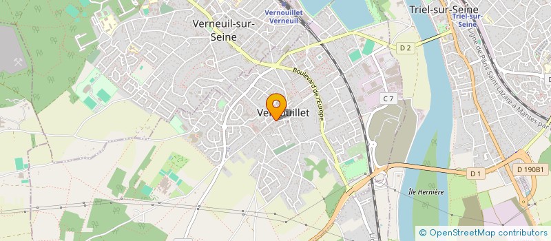localisation de l'entreprise ATELIER MULTIMEDIA 78 à VERNOUILLET