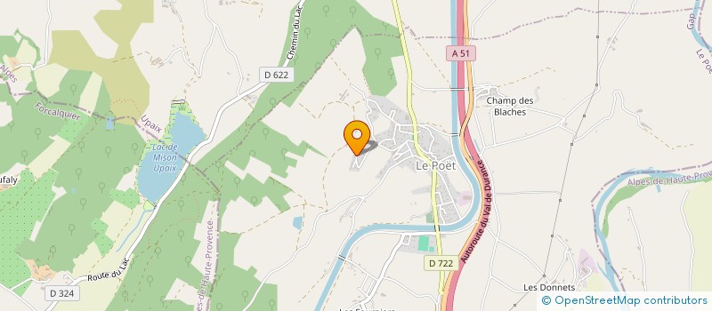 localisation de l'entreprise ATELIER MUSICAL ALPIN  LE POET