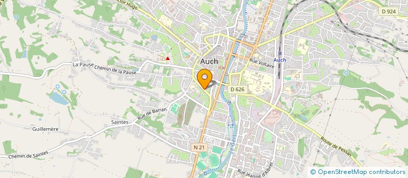 localisation de l'entreprise ATELIER MUSICAL CALLEGARI & VINCENT  AUCH