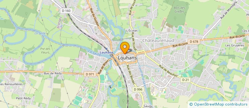 localisation de l'entreprise ATELIER MUSICAL LOUHANNAIS à LOUHANS