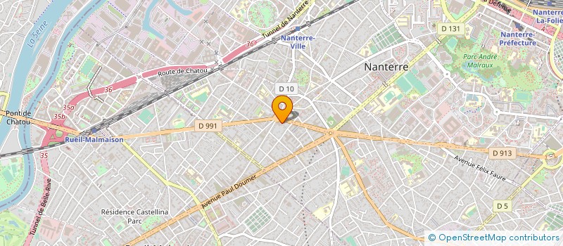 localisation de l'entreprise ATELIER MUSTANG FRANCE à NANTERRE