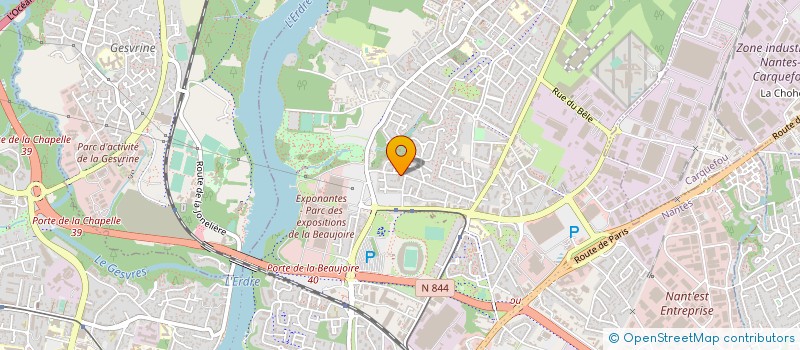 localisation de l'entreprise ATELIER MV à NANTES
