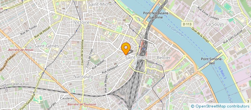 localisation de l'entreprise ATELIER NASTORG ARCHITECTURE & SCENOGRAPHIES  BORDEAUX