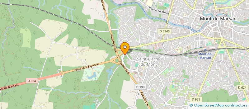 localisation de l'entreprise ATELIER NATURE  SAINT-PIERRE-DU-MONT