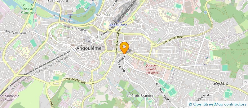 localisation de l'entreprise ATELIER NEYRAT BAILLY MICHELET à ANGOULEME