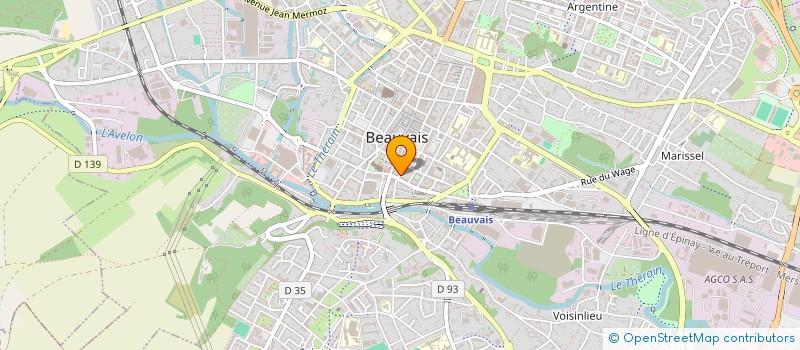 localisation de l'entreprise ATELIER NIWA  BEAUVAIS