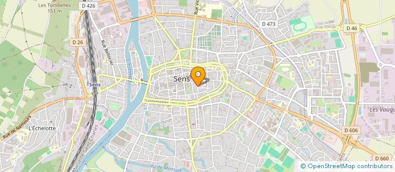 localisation de l'entreprise ATELIER NJ ARCHITECTE  SENS