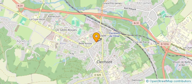 localisation de l'entreprise ATELIER NOEMIE STADLER  CLERMONT