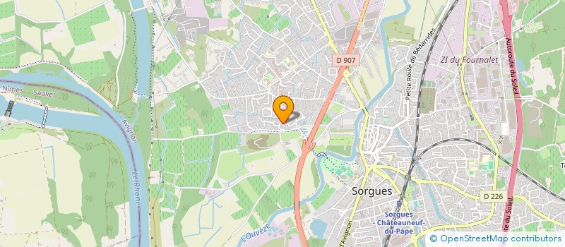 localisation de l'entreprise ATELIER NONEL  SORGUES