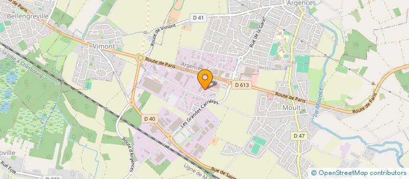 localisation de l'entreprise ATELIER NORMAND DE CONSTRUCTION  MOULT-CHICHEBOVILLE