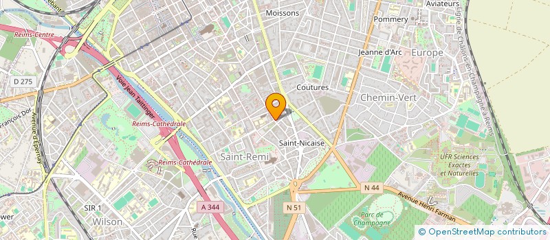 localisation de l'entreprise ATELIER NOUAILLE  REIMS