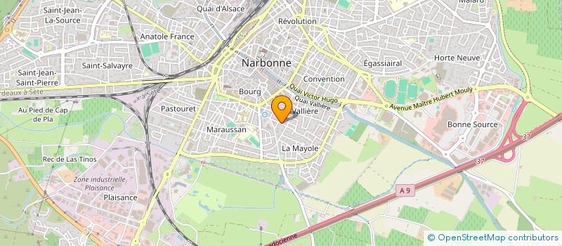 localisation de l'entreprise ATELIER OC'BOIS à NARBONNE