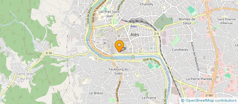 localisation de l'entreprise ATELIER OCYA  ALES