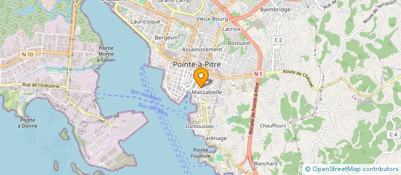 localisation de l'entreprise ATELIER ODYSSEE à POINTE-A-PITRE