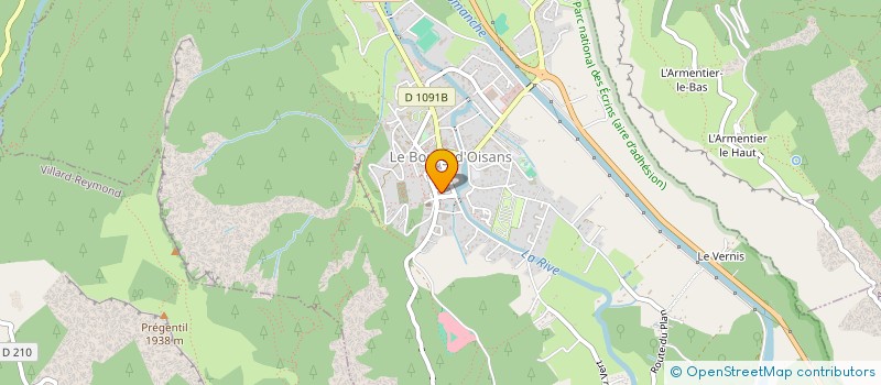 localisation de l'entreprise ATELIER OISANS ARCHITECTURE  LE BOURG-D'OISANS