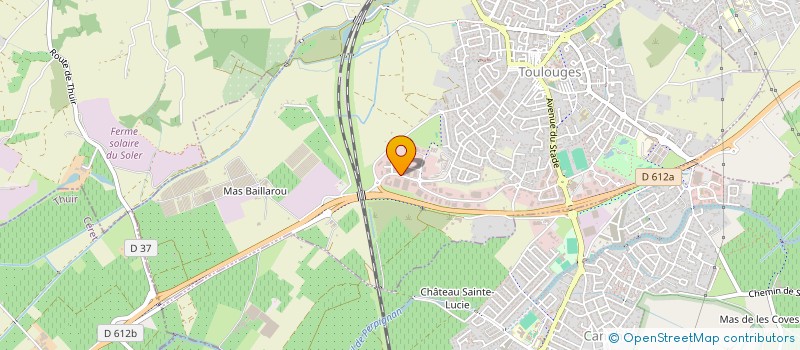 localisation de l'entreprise ATELIER OLIVER  TOULOUGES