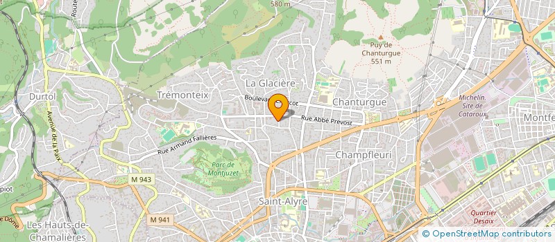 localisation de l'entreprise ATELIER OLIVIER CHARNAY TELECOM à CLERMONT-FERRAND