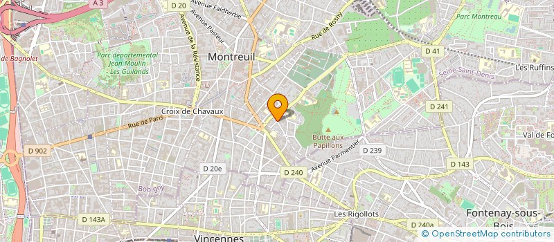 localisation de l'entreprise ATELIER OMA à MONTREUIL