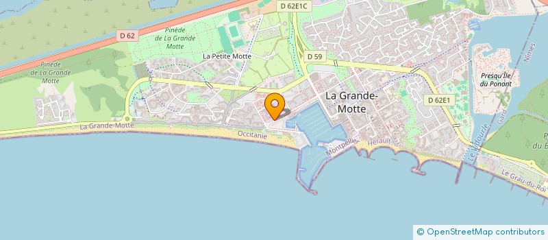 localisation de l'entreprise ATELIER OUTREMER à LA GRANDE-MOTTE